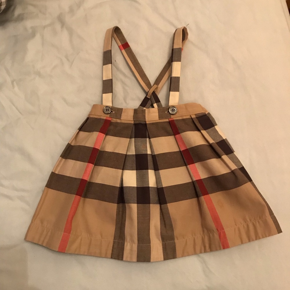 SOLD !!! Baby girl Burberry overall skirt